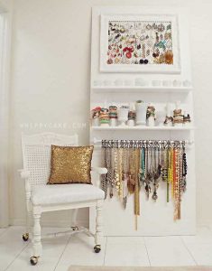 Organizador de joyas de pared